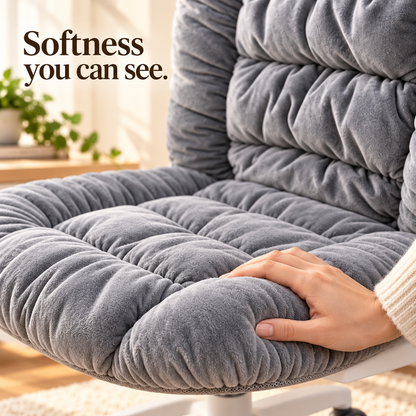 🔥 Heated Seat & Back Cushion – Plush Chair Warmer