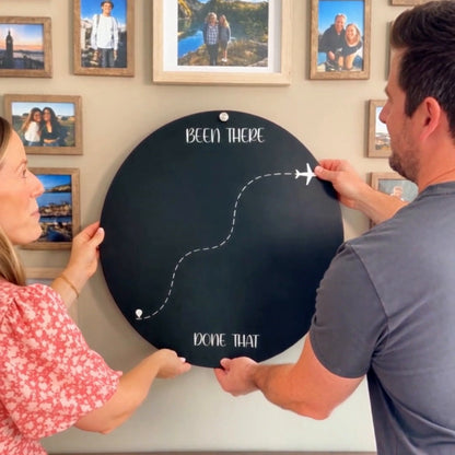 🌍✈️ Been There, Done That – Travel Magnet Display Board 🎁