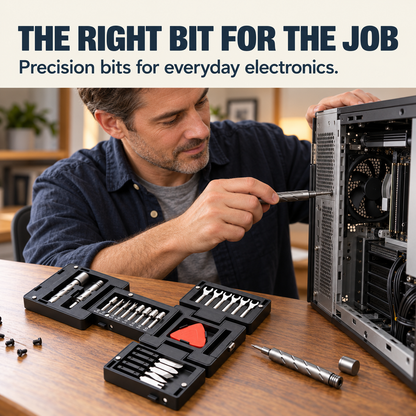55 In 1 Magnetic Screwdriver Set 360° Handle Special Bits for PC Chassis & Home Appliance Repair
