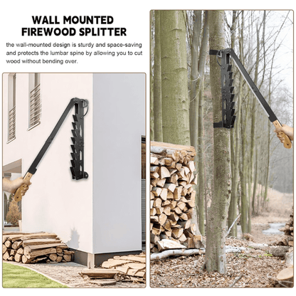 🔥49% OFF German Quality Wall Mounted Kindling Splitter, Safe Manual Firewood Splitting Tool