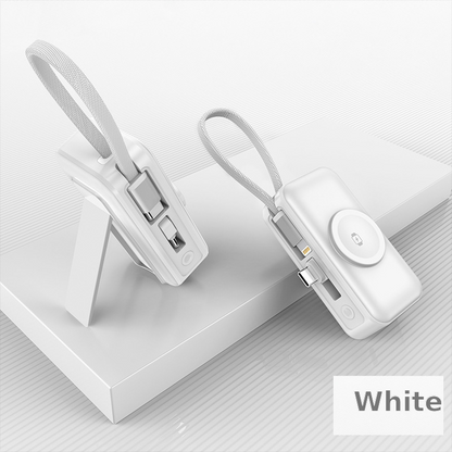 5000mAh 3-in-1 Magnetic Wireless Power Bank – Fast Charging for iPhone, Apple Watch & AirPods