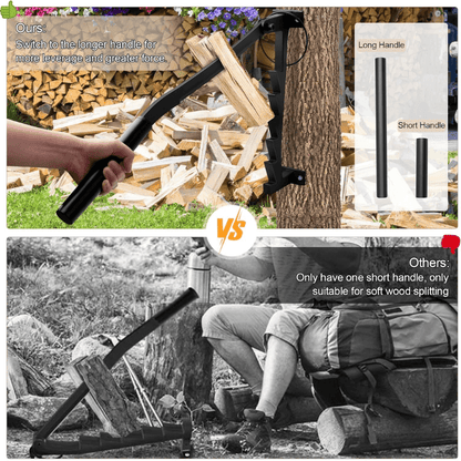 🔥49% OFF German Quality Wall Mounted Kindling Splitter, Safe Manual Firewood Splitting Tool
